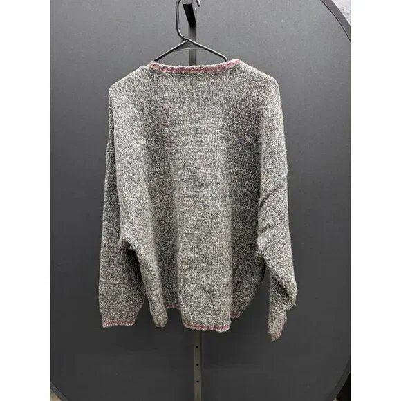 Eddie Bauer Heather Grey Wool Blend Sweater - Picture 4 of 4